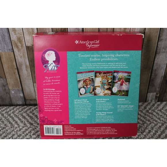 American Girl Doll Kit Kittredge's 3-Book Collect + Doll + Stand - In Original B - Picture 2 of 8